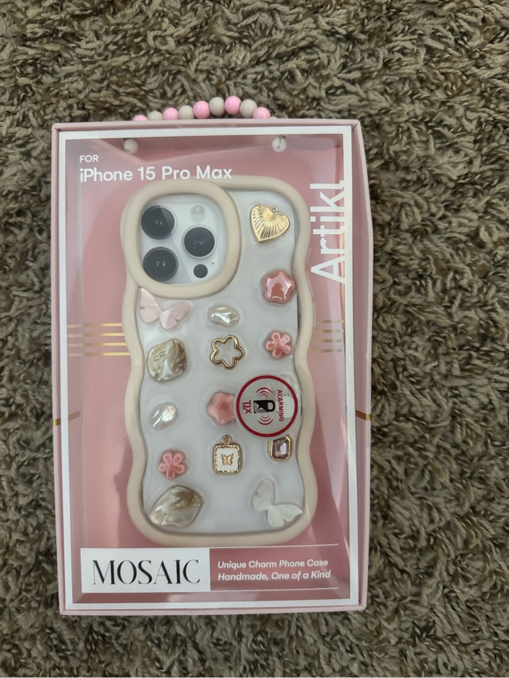 Artikl MOSAIC Pink Charm iPhone 15 Pro Max Case NEW